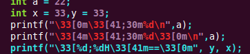 Linuxprintfݔַɫ